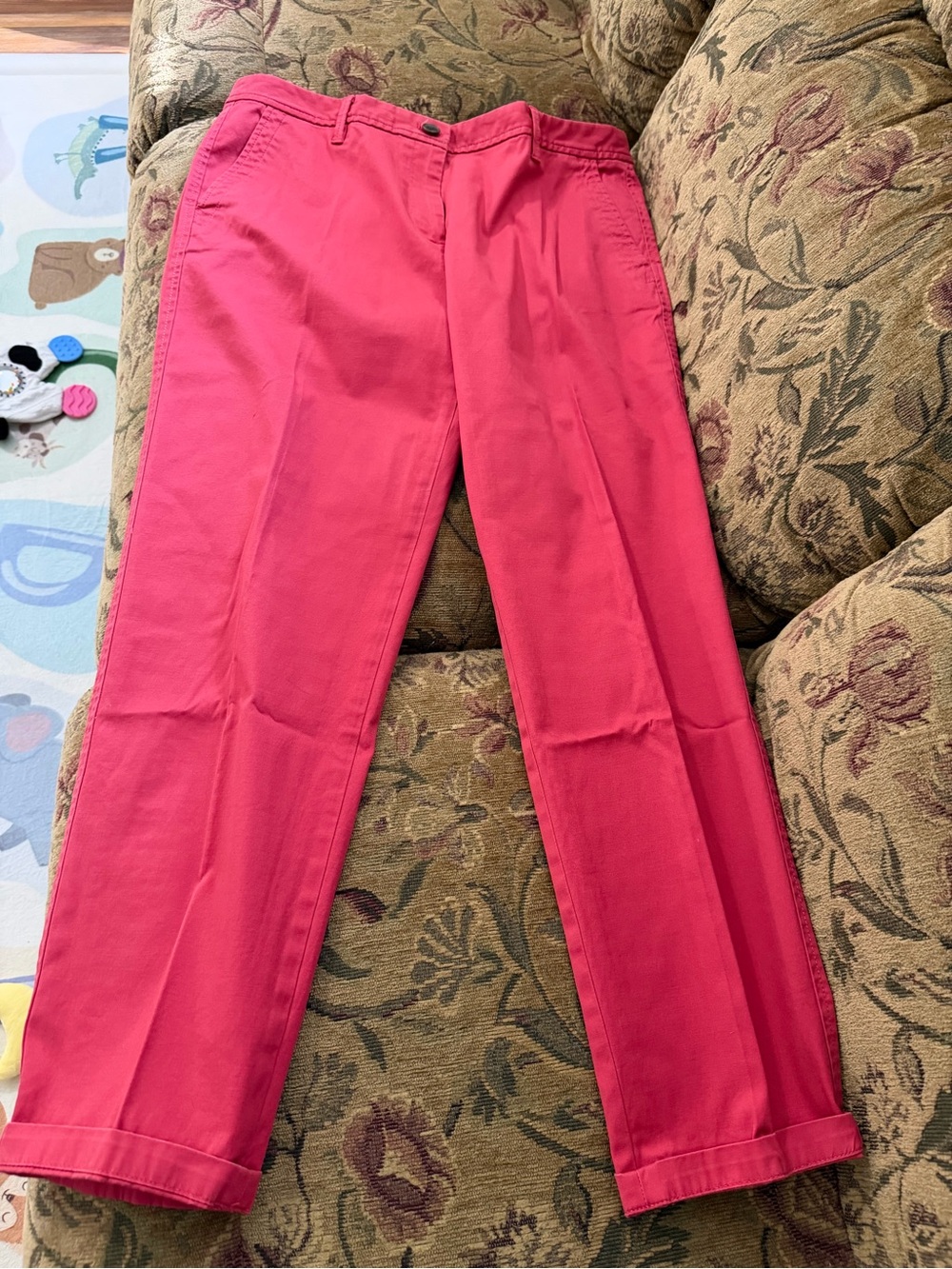Talbots Red Relaxed Chino Pants